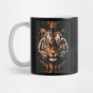 Face of a Tiger and Nature Art Mug